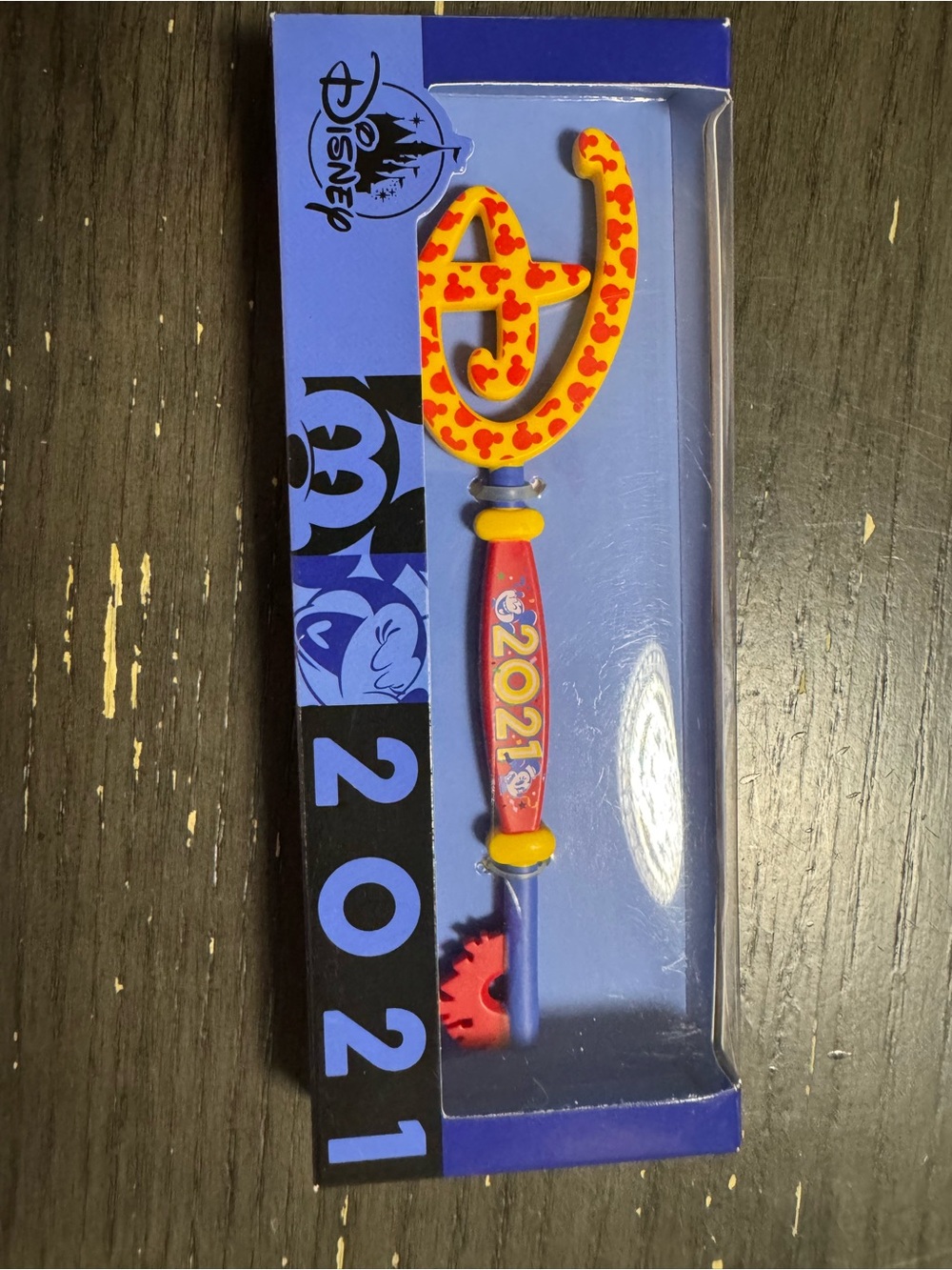 Disney Yellow & Red Mickey Ear Letter Wand
